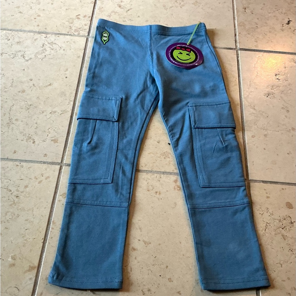 NWT Peekaboo Beans Steel Blue Voyager Skinnies size 4 toddler